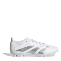 Ghete de fotbal adidas adidas Predator League Firm Ground alb argintiu