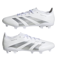 Ghete de fotbal adidas adidas Predator League Firm Ground alb argintiu