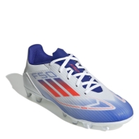 Ghete de fotbal adidas F50 Club Firm Ground alb rosu albastru