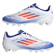 Ghete de fotbal adidas F50 Club Firm Ground alb rosu albastru