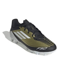 Ghete de fotbal adidas F50 Club Firm Ground auriu negru