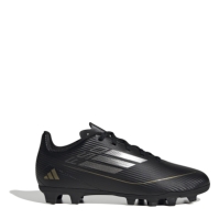 Ghete de fotbal adidas F50 Club Firm Ground pentru Copii negru argintiu