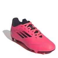 Ghete de fotbal adidas F50 Club Firm Ground pentru copii roz negru