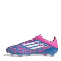 Ghete de fotbal adidas F50 Elite Firm Ground albastru roz