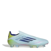 Ghete de fotbal adidas F50 Elite Laceless Firm Ground albastru galben