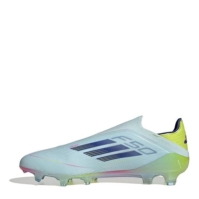 Ghete de fotbal adidas F50 Elite Laceless Firm Ground albastru galben