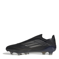 Ghete de fotbal adidas F50 Elite Laceless Firm Ground negru argintiu