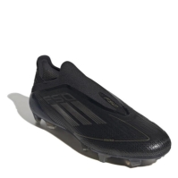 Ghete de fotbal adidas F50 Elite Laceless Firm Ground negru argintiu