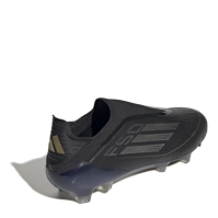 Ghete de fotbal adidas F50 Elite Laceless Firm Ground negru argintiu