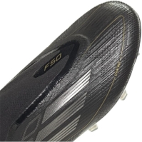 Ghete de fotbal adidas F50 Elite Laceless Firm Ground negru argintiu