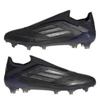 Ghete de fotbal adidas F50 Elite Laceless Firm Ground negru argintiu