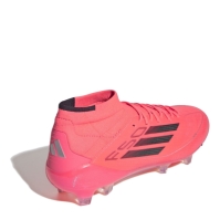 Ghete de fotbal adidas F50 Elite Mid-Cut Firm Ground pentru femei roz negru