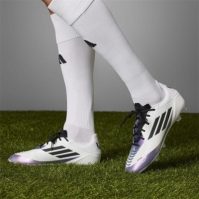 Ghete de fotbal adidas F50 League Firm Ground alb mov