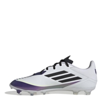 Ghete de fotbal adidas F50 League Firm Ground alb mov