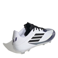 Ghete de fotbal adidas F50 League Firm Ground alb mov