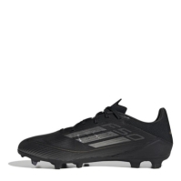 Ghete de fotbal adidas F50 League Firm Ground negru argintiu