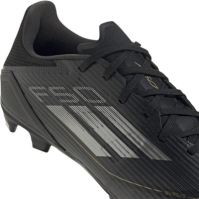 Ghete de fotbal adidas F50 League Firm Ground negru argintiu