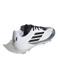 Ghete de fotbal adidas F50 League Firm Ground pentru Copii alb mov