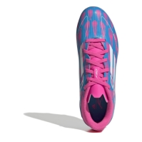 Ghete de fotbal adidas F50 League Firm Ground pentru copii albastru roz