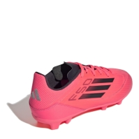 Ghete de fotbal adidas F50 League Firm Ground pentru Copii roz negru