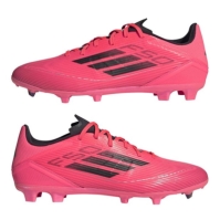 Ghete de fotbal adidas F50 League Firm Ground roz negru