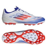 Ghete de fotbal adidas F50 League gazon sintetic alb rosu albastru