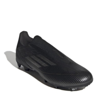 Ghete de fotbal adidas F50 League Laceless Firm Ground negru argintiu