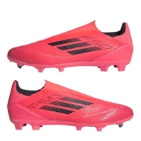 Ghete de fotbal adidas F50 League Laceless Firm Ground roz negru