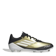 Ghete de fotbal adidas F50 League Firm Ground auriu negru