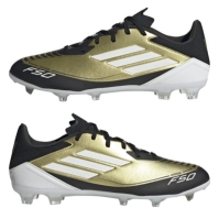 Ghete de fotbal adidas F50 League Firm Ground auriu negru