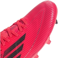 Ghete de fotbal adidas F50 League Mid-cut Firm Ground pentru femei roz negru