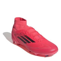 Ghete de fotbal adidas F50 League Mid-Cut Firm Ground roz negru