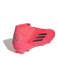 Ghete de fotbal adidas F50 League Mid-Cut Firm Ground roz negru