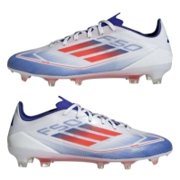 Ghete de fotbal adidas F50 Pro Firm Ground alb rosu albastru