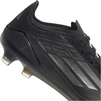 Ghete de fotbal adidas F50 Pro Firm Ground negru argintiu