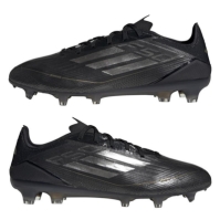 Ghete de fotbal adidas F50 Pro Firm Ground negru argintiu