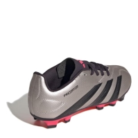 Ghete de fotbal adidas Predator 24 Club Flexible Ground pentru Copii argintiu negru