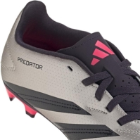 Ghete de fotbal adidas Predator 24 Club Flexible Ground pentru copii argintiu negru