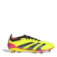 Ghete de fotbal adidas Predator 24 Elite Low Firm Ground galben negru rosu