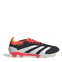 Ghete de fotbal adidas Predator 24 Elite Low Firm Ground negru alb rosu