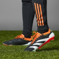 Ghete de fotbal adidas Predator 24 Elite Low Firm Ground negru alb rosu