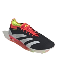 Ghete de fotbal adidas Predator 24 Elite Low Firm Ground negru alb rosu