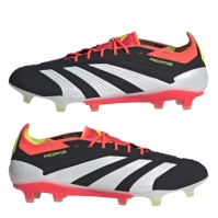 Ghete de fotbal adidas Predator 24 Elite Low Firm Ground negru alb rosu