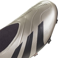 Ghete de fotbal adidas Predator 24 League Laceless Firm Ground argintiu negru