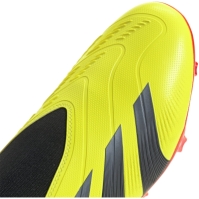 Ghete de fotbal adidas Predator 24 League Laceless Firm Ground galben negru rosu