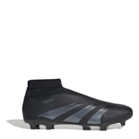 Ghete de fotbal adidas Predator 24 League Laceless Firm Ground negru gri