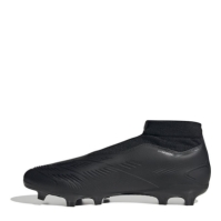 Ghete de fotbal adidas Predator 24 League Laceless Firm Ground negru gri