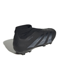 Ghete de fotbal adidas Predator 24 League Laceless Firm Ground negru gri