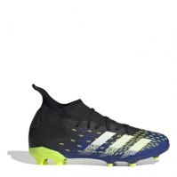 Ghete de fotbal adidas Predator .3 FG pentru copii negru galben