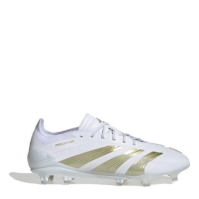 Ghete de fotbal adidas Predator Elite Firm Ground alb auriu